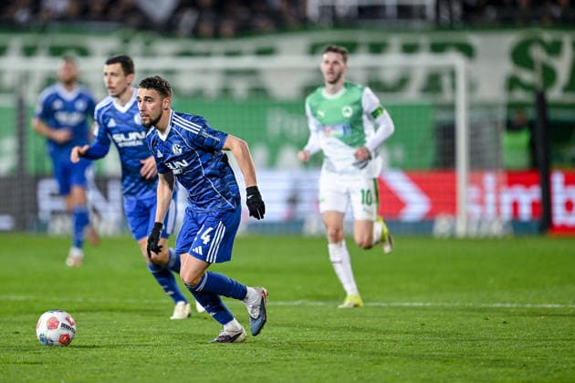 28 02 2026, Football, 2 Bundesliga, Season 2025 2026, Matchday 24, SpVgg Greuther Fürth FC Schalke 04, Adil Aouchiche FC Schalke 04 xRHR PHOTO YYx Copyright: KROEGER RHR-FOTOx RHR-FOTO YY