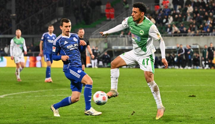 28 02 2026 Soccer Season 2025 2026 2 Soccer Bundesliga 24 Matchday SpVgg Greuther Fürth Kleeblatt SGF FC Schalke 04 Sportfoto Zink xwoxzix DFL regulations prohibit any use of photographs as image sequences and or quasi video only for editorial use Ron Schallenberg 6, FC Schalke 04 S04 Sayfallah Ltaief 47, SpVgg Greuther Fürth