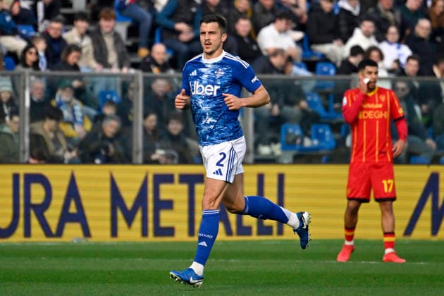 MARC OLIVER KEMPF, Como, Serie A 2025-26, Como-Lecce 3-1, azione, action, single shot SERIE A 2025-26 COMO-LECCE 3-1