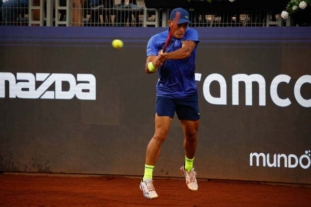 Chile Open 2026 ATP, Tennis Herren 250) Sebastian Baez of Argentina competes in his singles semifinal match against Luciano Darderi of Italy at the Chile Open 2026 (ATP 250) held at Court Central of San Carlos de Apoquindo in Santiago, Chile, on February 28, 2026. Santiago Chile  Copyright: xReinaldoxUbillax originalFilename:ubilla-notitle260228_np32J.jpg