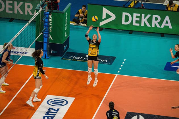 Volleyball I Women I Season 2025 2026 I Zoi DVV Cup Final I VfB Suhl LOTTO Thüringen Allianz MTV Stuttgart I 28 02 2026 Set Lara Nagels VfB Suhl LOTTO Thüringen, 3 Copyright: xLobeca Björn-OlexKehmx