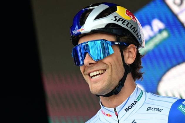 Belgium s Arne Marit of Red Bull-BORA-hansgrohe pictured during the team presentation at the start of the 78th edition of the men elite race of the Kuurne-Brussels-Kuurne one day cycling race, 195 km from Kuurne to Kuurne via Brussels, Sunday 01 March 2026. DIRKxWAEM  x166067785x