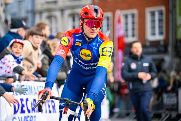 Kuurne Brussel Kuurne 2026 Cycling Race KUURNE, BELGIUM - MARCH 01 : Theuns Edward (BEL) of Lidl - Trek before the start of the race during the 78th edition of Kuurne Brussel Kuurne an UCI ProSeries 1.Pro one day cycling road race for Men Elite of 194km with start in Kortrijk and finish in Kuurne on March 1, 2026 in Kuurne, Belgium, 01 03 2026 ( Motordriver Kenny Verfaillie - Kuurne Belgium  Copyright: xTomasxSiskx