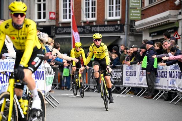 Kuurne Brussel Kuurne 2026 Cycling Race KUURNE, BELGIUM - MARCH 01 : Fiorelli Filippo (ITA) of Team Visma Lease a Bike before the start of the race during the 78th edition of Kuurne Brussel Kuurne an UCI ProSeries 1.Pro one day cycling road race for Men Elite of 194km with start in Kortrijk and finish in Kuurne on March 1, 2026 in Kuurne, Belgium, 01 03 2026 ( Motordriver Kenny Verfaillie - Kuurne Belgium  Copyright: xTomasxSiskx