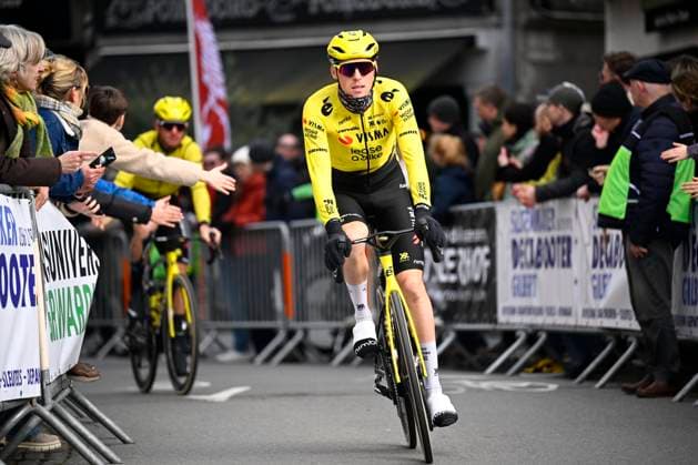 Kuurne Brussel Kuurne 2026 Cycling Race KUURNE, BELGIUM - MARCH 01 : Kielich Timo (BEL) of Team Visma Lease a Bike before the start of the race during the 78th edition of Kuurne Brussel Kuurne an UCI ProSeries 1.Pro one day cycling road race for Men Elite of 194km with start in Kortrijk and finish in Kuurne on March 1, 2026 in Kuurne, Belgium, 01 03 2026 ( Motordriver Kenny Verfaillie - Kuurne Belgium  Copyright: xTomasxSiskx