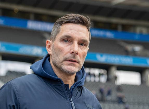 Soccer, Men, Season 2025 2026, 2 Bundesliga 24 Matchday , Hertha BSC 1 FC Nürnberg, Coach Stefan Leitl Hertha BSC , 01 03 2026, Copyright: xSebastianxRäppold MatthiasxKochx