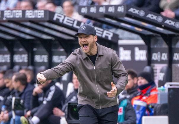 Soccer, Men, Season 2025 2026, 1 Bundesliga 24 Matchday , Borussia Mönchengladbach 1 FC Union Berlin 1 0 , Coach Eugen Polanski Borussia Mönchengladbach , 28 02 2026, Copyright: xMatthiasxKochx