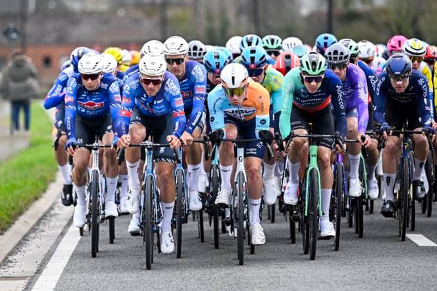 Kuurne Brussel Kuurne 2026 Cycling Race KUURNE, BELGIUM - MARCH 01 : Rider of Alpecin - Deceuninck, Team NSN Cycling during the 78th edition of Kuurne Brussel Kuurne an UCI ProSeries 1.Pro one day cycling road race for Men Elite of 194km with start in Kortrijk and finish in Kuurne on March 1, 2026 in Kuurne, Belgium, 01 03 2026 ( Motordriver Kenny Verfaillie - Kuurne Belgium  Copyright: xTomasxSiskx