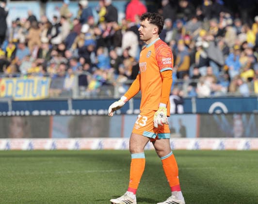 Goalkeeper Elhan Kastrati Eintracht Braunschweig Football, Men, Season 2025 2026 2 BL, Eintracht Stadion, Eintracht Braunschweig vs SC Preussen Muenster DFL REGULATIONS PROHIBIT ANY USE OF PHOTOGRAPHS AS IMAGE SEQUENCES AND OR QUASI VIDEO