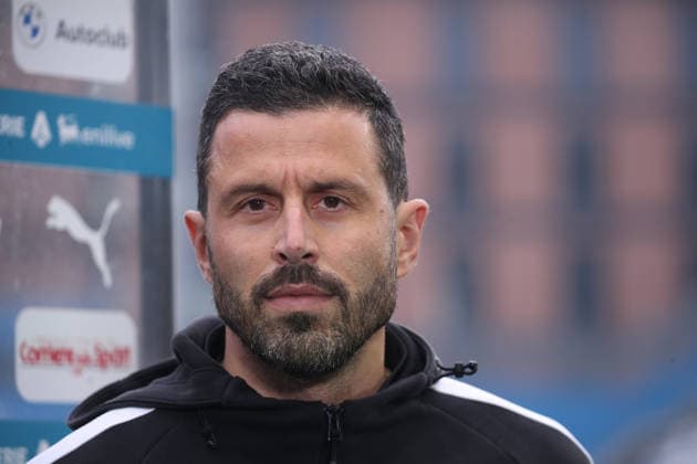 Sassuolo™s mister Fabio Grosso during the Serie A soccer match between Sassuolo and Atalanta at the Mapei Stadium Citta™ del Tricolore in Reggio Emilia - sunday , March 1, 2026. - Soccer .  Copyright: xGiannixSantandrea LaPressex