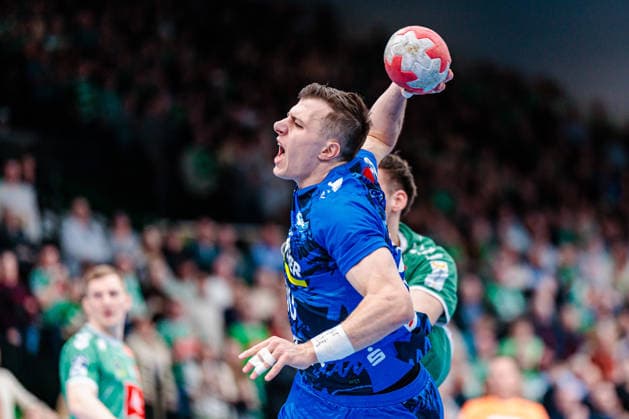 Marco Mengon TVB Stuttgart, 30 in goal GER, GWD Minden vs TVB Stuttgart, Handball, 1 Bundesliga, Matchday 23, Season 2025 2026, 01 03 2026 GER, GWD Minden vs TVB Stuttgart, Handball, 1 Bundesliga, Matchday 23, Season 2025 2026, 01 03 2026 Minden Copyright: xEibner-Pressefoto JanxRollingerx EP_JSK