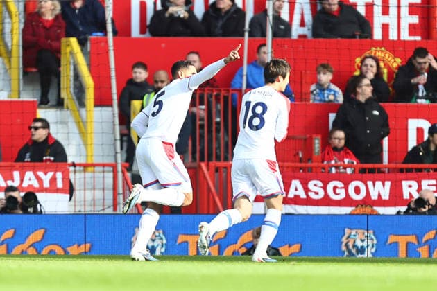 Maxence Lacroix of Crystal Palace celebrates scoring their sides first goal Manchester United, ManU v Crystal Palace, Premier League, Football, Old Trafford, Manchester, UK - 01 Mar 2026Manchester Old Trafford United Kingdom EDITORIAL USE ONLY No use with unauthorised audio, video, data, fixture lists, club league logos or live services. Online in-match use limited to 120 images, no video emulation. No use in betting, games or single club league player publications. Copyright: xPhilxOldham Shutterstockx 16708837p