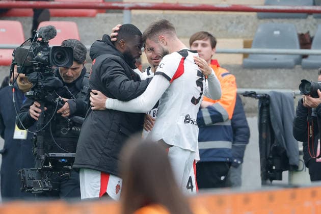 CALCIO - Serie A - US Cremonese vs AC Milan Strahinja Pavlovic of AC Milan celebrates after scoring goal in the 90th minute for 0-1 during the match of 6th day of the Serie A Championship between US Cremonese vs AC Milan at the Giovanni Zini Stadium on 1 March 2026 in Cremona, CR. Cremona Italy  Copyright: xIPAxSport ABACAx