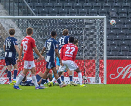 Soccer, Men, Season 2025 2026, 2 Bundesliga 24 Matchday , Hertha BSC 1 FC Nürnberg, Goal chance from Rabby Nzingoula Nürnberg , 01 03 2026, Copyright: xSebastianxRäppold MatthiasxKochx