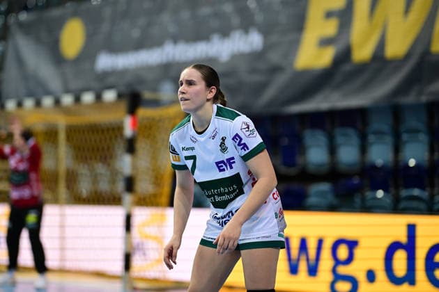 Handball I Women I Season 2025 2026 I 1 HBF I 19 Matchday I VfL Oldenburg FRISCH AUF Göppingen I 01 03 2026 Lea Watzl 7, FRISCH AUF Göppingen Oldenburg EWE Arena Niedersachsen Germany Copyright: xLobeca FelixxSchlikisx