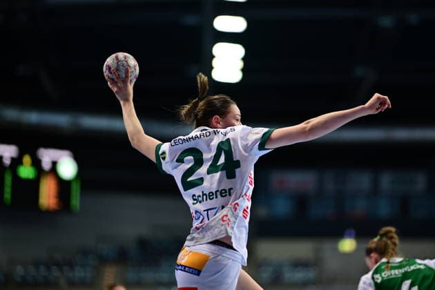 Handball I Women I Season 2025 2026 I 1 HBF I 19 Matchday I VfL Oldenburg FRISCH AUF Göppingen I 01 03 2026 Throw Luisa Scherer 24, FRISCH AUF Göppingen Oldenburg EWE Arena Niedersachsen Germany Copyright: xLobeca FelixxSchlikisx
