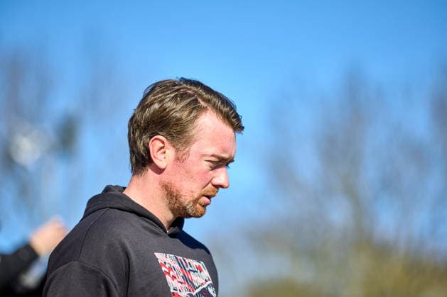 01 03 2026, GER, Womens soccer, Test match, 2025 2026, RB Leipzig FC Ingolstadt Jonas Stephan Head coach, RB Leipzig , in profile, before the match Leipzig training center of the Red Bull Saxony Germany