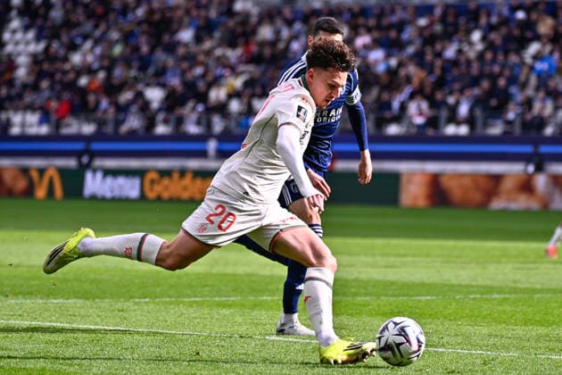 FOOTBALL : Paris FC vs Nice - Ligue 1 - 01 03 2026 Tom Louchet ( 20 - Nice ) during the Ligue 1 match between Paris FC and OGC Nice at Stade Jean Bouin on March 01, 2026 in Paris, France. ( Photo by Federico Pestellini PsnewZ ) - ParisFrance  Copyright: xFedericoxPestelinix