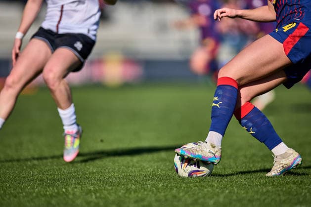 01 03 2026, GER, womens soccer, test match, 2025 2026, RB Leipzig FC Ingolstadt details, match ball, Puma, shoes, Adidas Leipzig training center of the Red Bull Saxony Germany