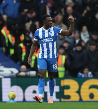 Premier League - Brighton & Hove Albion FC v Nottingham Forest FC LONDON, ENGLAND, MARCH 1: GOAL 2-1, Danny Welbeck of Brighton & Hove Albion goal celebration after scoring a goal to make the score 2-1 during the match between Brighton and& Hove Albion FC and Nottingham Forest FC in the Premier League at the AMEX Community Stadium in Brighton, England, on March 1. (Photo by Daniel Weir) Brighton AMEX Community Stadium England Copyright: xDanielxWeir SportsxPressxPhotox SPPA_Brighton_Nottingham_Forest_010326_DW17
