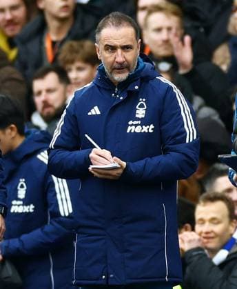 Nottingham Forest Manager Vitor Pereira makes notes. Brighton and Hove Albion v Nottingham Forest, Premier League, Football, American Express Community Stadium, Brighton, UK - 01 Mar 2026Brighton American Express Community Stadi United Kingdom EDITORIAL USE ONLY No use with unauthorised audio, video, data, fixture lists, club league logos or live services. Online in-match use limited to 120 images, no video emulation. No use in betting, games or single club league player publications. Copyright: xJamesxMarsh Shutterstockx 16708839ap