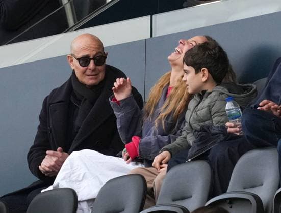 Actor Stanley Tucci in the stands during the match Fulham v Tottenham Hotspur, Premier League, Football, Craven Cottage, London, UK - 01 Mar 2026London Craven Cottage United Kingdom EDITORIAL USE ONLY No use with unauthorised audio, video, data, fixture lists, club league logos or live services. Online in-match use limited to 120 images, no video emulation. No use in betting, games or single club league player publications. Copyright: xJedxLeicester Shutterstockx 16716302w