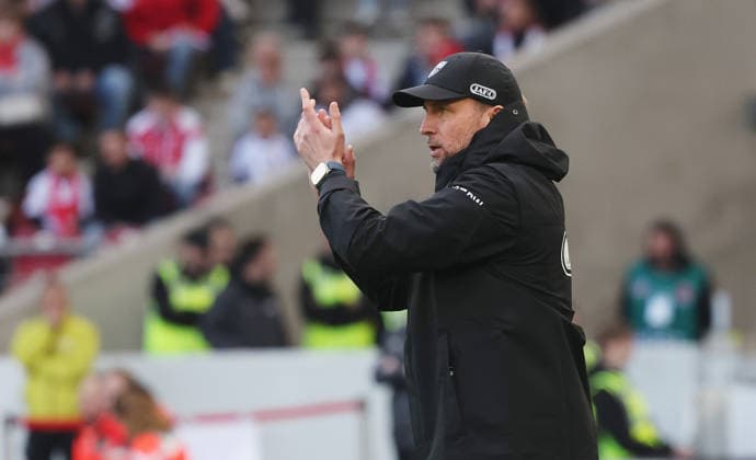 Stuttgart, Soccer Bundesliga, Matchday 20, VfB Stuttgart vs VfL Wolfsburg, Sebastian Hoeneß VfB