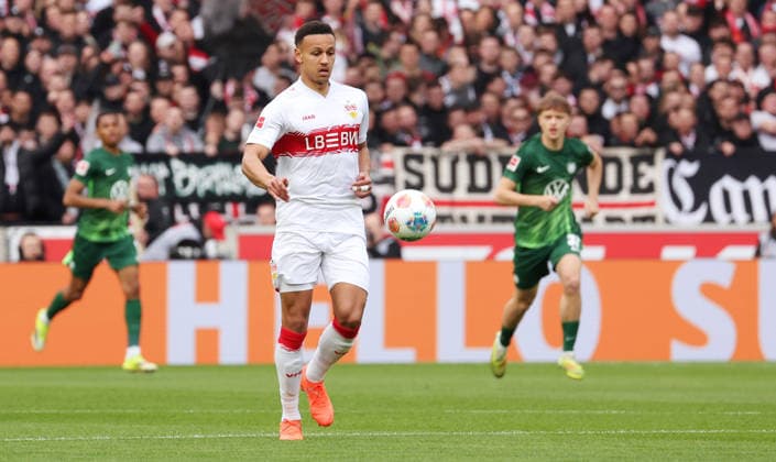 01 03 2026, Germany, Stuttgart, Soccer Bundesliga, Matchday 20, VfB Stuttgart vs VfL Wolfsburg, Luca Jaquez VfB