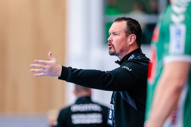 Misha Kaufmann TVB Stuttgart, Coach gestures GER, GWD Minden vs TVB Stuttgart, Handball, 1 Bundesliga, Matchday 23, Season 2025 2026, 01 03 2026 GER, GWD Minden vs TVB Stuttgart, Handball, 1 Bundesliga, Matchday 23, Season 2025 2026, 01 03 2026 Minden Copyright: xEibner-Pressefoto JanxRollingerx EP_JSK