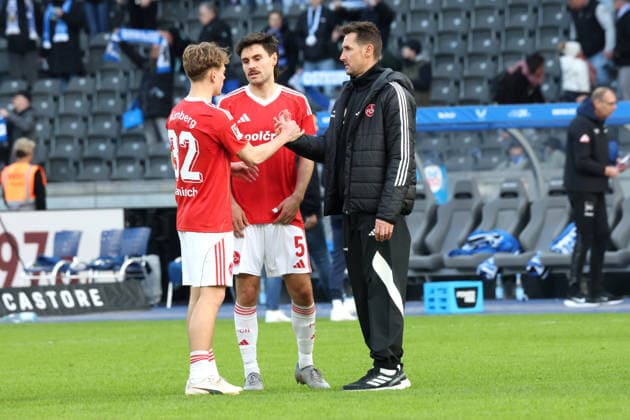 DEU, DFL, 2 FBL, Hertha BSC vs 1 FC Nuernberg, 01 03 2026, Berliner Olympiastadion, Berlin, DEU, DFL, 2 FBL, Hertha BSC vs 1 FC Nuernberg, in the picture head coach Miroslav Klose 1 FC Nuernberg , Janisch, Tim 1 FC Nuernberg 32 , TOM BAACK 1 FC Nuernberg 5 DFL regulations prohibit any use of Photographs as image sequences and or quasi video nordphotoxGmbHx xEngler nph00076