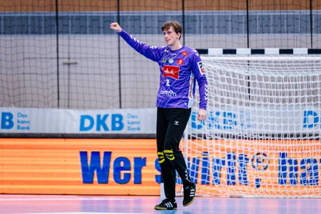 Malte Semisch GWD Minden, 01 jubelt freut sich GER, GWD Minden vs TVB Stuttgart, Handball, 1 Bundesliga, Matchday 23, Season 2025 2026, 01 03 2026 GER, GWD Minden vs TVB Stuttgart, Handball, 1 Bundesliga, Matchday 23, Season 2025 2026, 01 03 2026 Minden Copyright: xEibner-Pressefoto JanxRollingerx EP_JSK