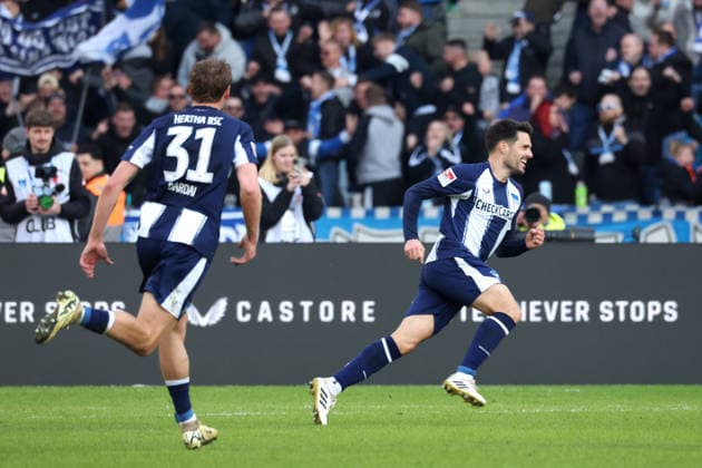 DEU, DFL, 2 FBL, Hertha BSC vs 1 FC Nuernberg, 01 03 2026, Berliner Olympiastadion, Berlin, DEU, DFL, 2 FBL, Hertha BSC vs 1 FC Nuernberg, im Bild 2 1 durch Josip Brekalo Hertha BSC Berlin 7 DFL regulations prohibit any use of Photographs as image sequences and or quasi video nordphotoxGmbHx xEngler nph00076