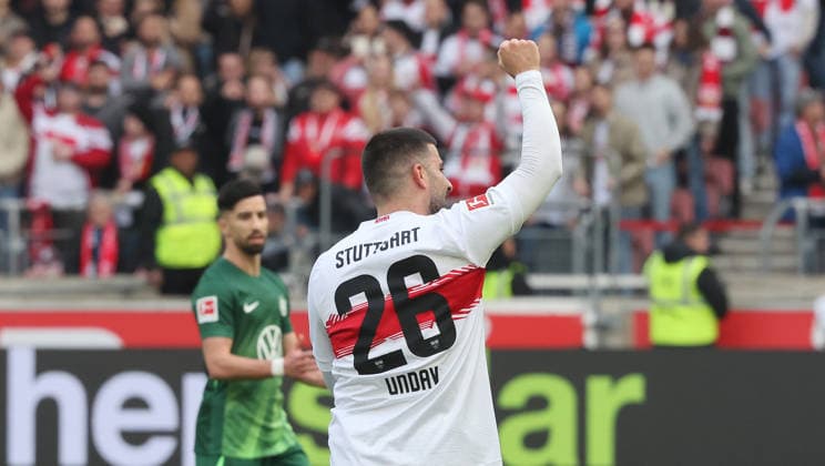 Stuttgart, Soccer Bundesliga, Matchday 20, VfB Stuttgart vs VfL Wolfsburg, Deniz Undav VfB