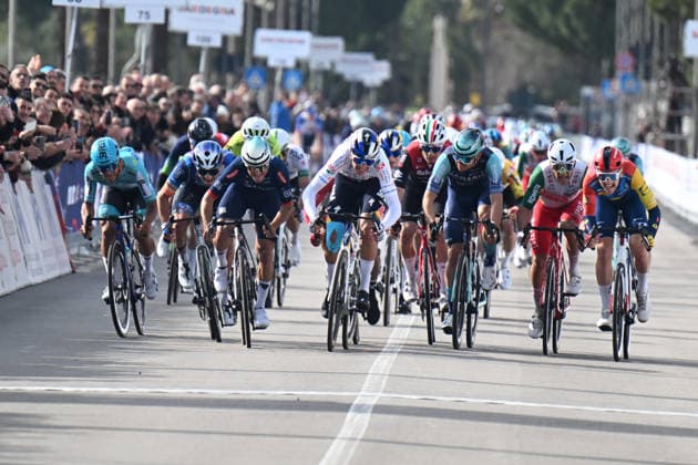 01-03-2026 Giro Di Sardegna; Tappa 05 Nuoro - Olbia; 2026, Red Bull - Bora Hansgrohe Rookies; 2026, Mbh Bank - Csb Telecom Fort; 2026, Solution Tech - Nippo Rali; Donati, Davide; Persico, Davide; Finkst, Tilen; Olbia; 