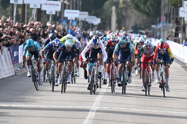 01-03-2026 Giro Di Sardegna; Tappa 05 Nuoro - Olbia; 2026, Red Bull - Bora Hansgrohe Rookies; 2026, Mbh Bank - Csb Telecom Fort; 2026, Solution Tech - Nippo Rali; Donati, Davide; Persico, Davide; Finkst, Tilen; Olbia; 