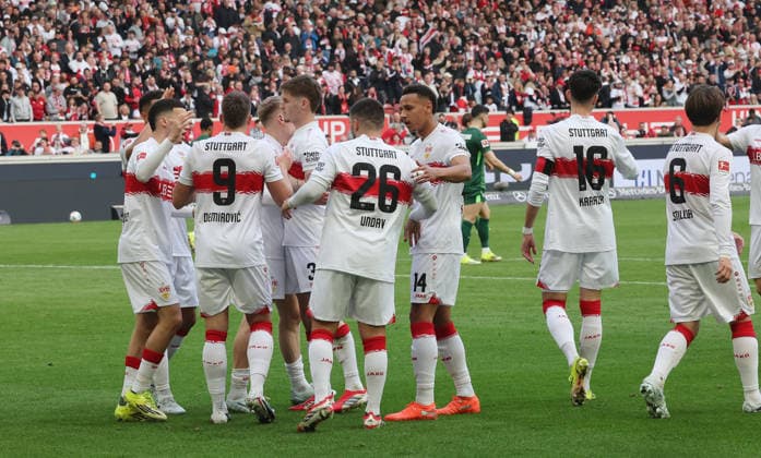 Stuttgart, Soccer Bundesliga, Matchday 20, VfB Stuttgart vs VfL Wolfsburg, VfB cheers