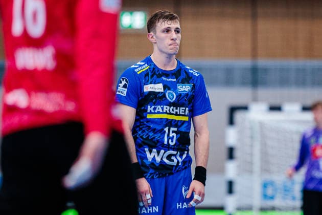 Simone Mengon TVB Stuttgart, 15 is disappointed dissatisfied GER, GWD Minden vs TVB Stuttgart, Handball, 1 Bundesliga, Matchday 23, Season 2025 2026, 01 03 2026 GER, GWD Minden vs TVB Stuttgart, Handball, 1 Bundesliga, Matchday 23, Season 2025 2026, 01 03 2026 Minden Copyright: xEibner-Pressefoto JanxRollingerx EP_JSK