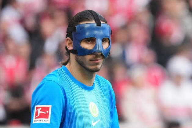 Bundesliga, Matchday 24, Season 2025 26, VfB Stuttgart VfL Wolfsburg Kamil Grabara VfL Wolfsburg VfB Stuttgart VfL Wolfsburg Bundesliga, Matchday 24, Season 2025 26, VfB Stuttgart VfL Wolfsburg Germany, Stuttgart, MHP Arena, 01 03 2026 DFL DFB REGULATIONS PROHIBIT ANY USE OF PHOTOGRAPHS AS IAMGE SEQUENCES AND OR QUASI VIDEO SP_GHR