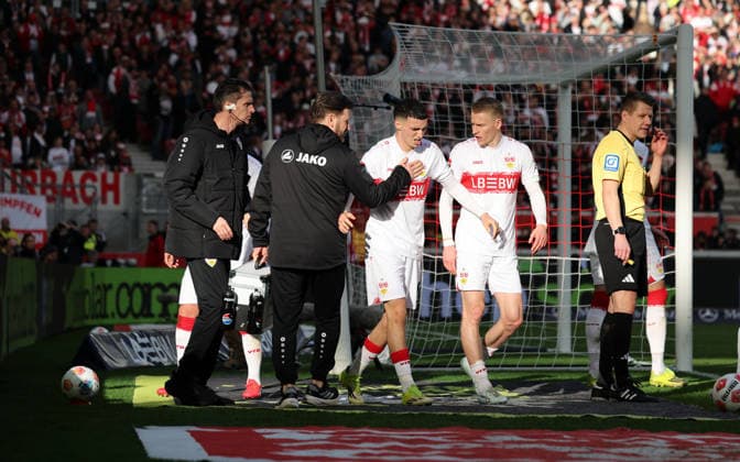 01 03 26 VfB Stuttgart VfL Wolfsburg Germany, Stuttgart, 01 03 2026, Football, Bundesliga, Season 2025 2026, VfB Stuttgart VfL Wolfsburg Bilal El Khannouss VfB Stuttgart