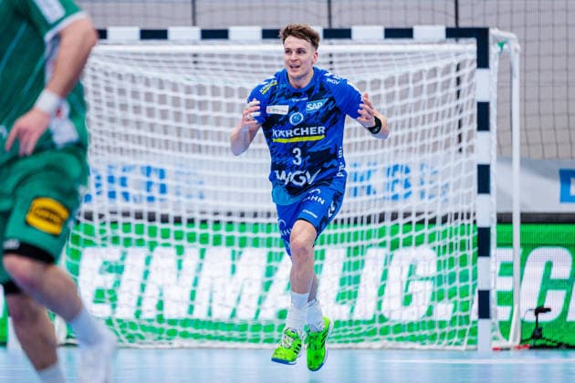 Max Haefner TVB Stuttgart, 03 aergert sich auf GER, GWD Minden vs TVB Stuttgart, Handball, 1 Bundesliga, Matchday 23, Season 2025 2026, 01 03 2026 GER, GWD Minden vs TVB Stuttgart, Handball, 1 Bundesliga, Matchday 23, Season 2025 2026, 01 03 2026 Minden Copyright: xEibner-Pressefoto JanxRollingerx EP_JSK