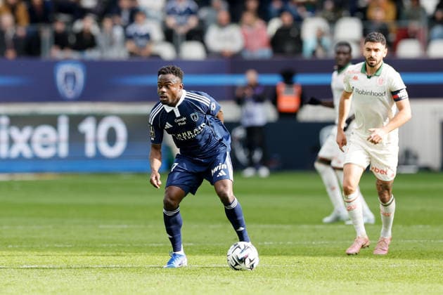 Paris FC v OGC Nice - Ligue 1 McDonald s 2025 2026 27 Moses SIMON (pfc) during the Ligue 1 McDonald s match between Paris and Nice at Stade Jean Bouin on March 1, 2026 in Paris, France. Paris France  Copyright: xFEPx 776348305