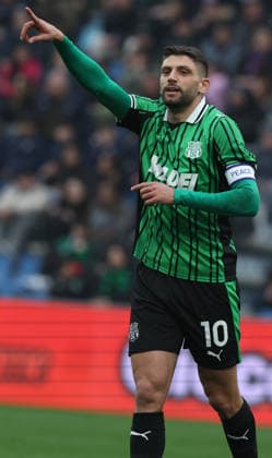 Sassuolo™s Domenico Berardi s during the Serie A soccer match between Sassuolo and Atalanta at the Mapei Stadium Citta™ del Tricolore in Reggio Emilia - sunday , March 1, 2026. - Soccer .  Copyright: xGiannixSantandrea LaPressex