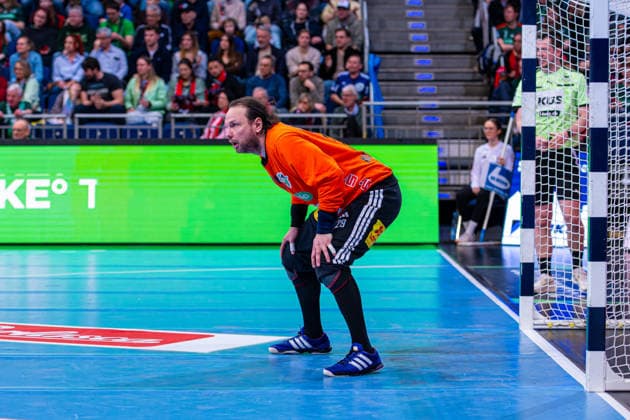 Nikolas Katsigiannis TSV Hannover Burgdorf, No. 29 v l , TSV Hannover Burgdorf green against FRISCH AUF Göppingen white on matchday 23 of the 2025 2026 season in the DAIKIN Handball Bundesliga 01 03 2026, ZAG Arena Hannover, GER , Copyright: xJanxGuentherx xTSVxHannover-Burgdorfx
