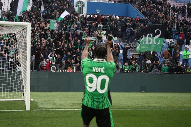 Sassuolo™s Ismael Kone Panini player of the match during the Serie A soccer match between Sassuolo and Atalanta at the Mapei Stadium Citta™ del Tricolore in Reggio Emilia - sunday , March 1, 2026. - Soccer .  Copyright: xGiannixSantandrea LaPressex