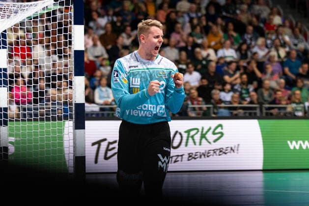 Kristian SAEVERAS FRISCH AUF Goeppingen, 12 jubilation, joy, passion, success, emotion, enthusiasm, positive emotions GER, TSV Hannover Burgdorf vs FRISCH AUF Goeppingen, Handball, Bundesliga, Matchday 23, Season 2025 2026, 01 03 2026, GER, TSV Hannover Burgdorf vs FRISCH AUF Goeppingen, Handball, Bundesliga, Matchday 23, Season 2025 2026, 01 03 2026, Hannover Copyright: xEibnerxPressefoto OliverxSchmidtx EP_OST