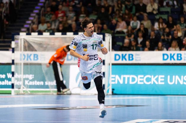Tim GOSSNER FRISCH AUF Goeppingen, 17 jubilation, joy, passion, success, emotion, enthusiasm, positive emotions GER, TSV Hannover Burgdorf vs FRISCH AUF Goeppingen, Handball, Bundesliga, 23 Matchday, Season 2025 2026, 01 03 2026, GER, TSV Hannover Burgdorf vs FRISCH AUF Goeppingen, Handball, Bundesliga, 23 Matchday, Season 2025 2026, 01 03 2026, Hannover Copyright: xEibnerxPressefoto OliverxSchmidtx EP_OST