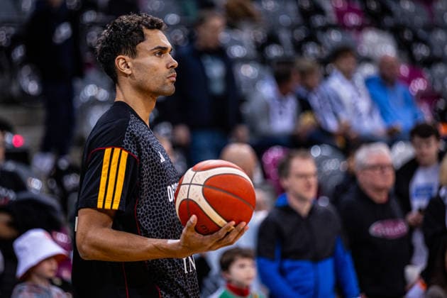 FIBA World Cup Qualifier Germany vs Croatia 01 03 2026 Oscar Da Silva Deutscher Basketball Bund 1 before the match FIBA Basketball World Cup 2027 European Qualifiers, Germany vs Croatia, 1 3 2026, Telekom Dome, Bonn Copyright: xBEAUTIFULxSPORTS Derixx