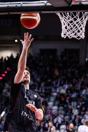 FIBA World Cup Qualifier Germany vs Croatia 01 03 2026 Jonas Mattisseck German Basketball Federation 15 warming up FIBA Basketball World Cup 2027 European Qualifiers, Germany vs Croatia, 1 3 2026, Telekom Dome, Bonn Copyright: xBEAUTIFULxSPORTS Derixx
