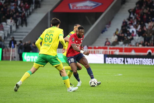 FOOTBALL : LOSC Lille vs FC Nantes - Ligue 1 J24 - 01 03 2026 Chancel MBEMBA (LOSC Lille) lors du match LOSC Lille vs FC Nantes, Ligue 1 J24, Decathlon Arena stade Pierre Mauroy, le 1er mars 2026 - photo Laurent Sanson PsnewZ  Copyright: xLaurentxSANSONx xPsnewZx