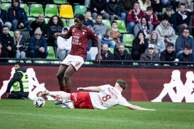 FOOTBALL : Metz vs Stade Brestois - ligue 1 - Metz - 01 03 26 Sadibou SanÃ 38  Copyright: xelyxandroxcegarrax